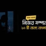 সহজ ভাষায় নিজের সম্পর্কে ১০ টি বাক্য বাংলায়
