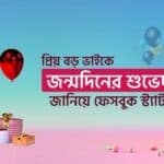 বড় ভাইকে জন্মদিনের শুভেচ্ছা স্ট্যাটাস